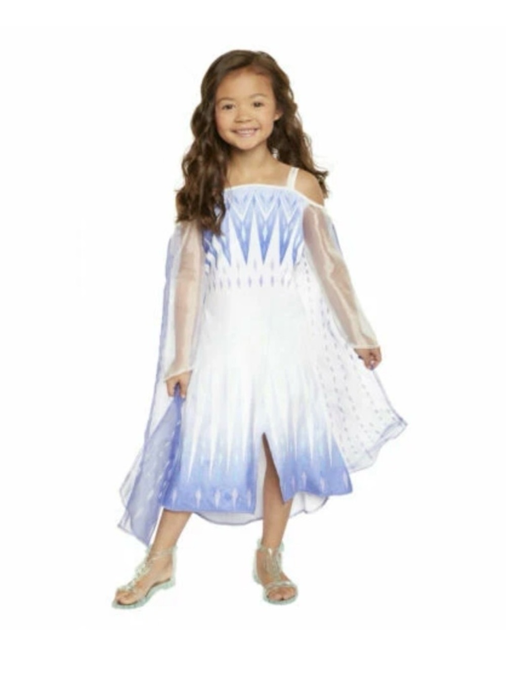 Frozen 2 Elsa Princess Costume Dress Sz 4-6Y
